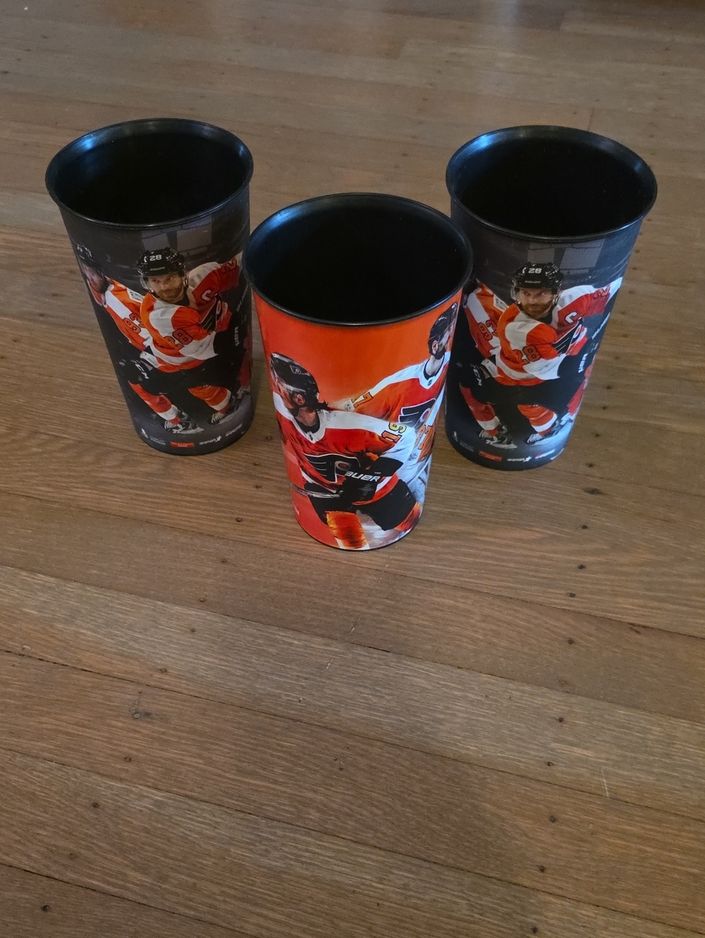 Philadelphia Flyers Hockey Player Tumbler Cup - Set Of 3